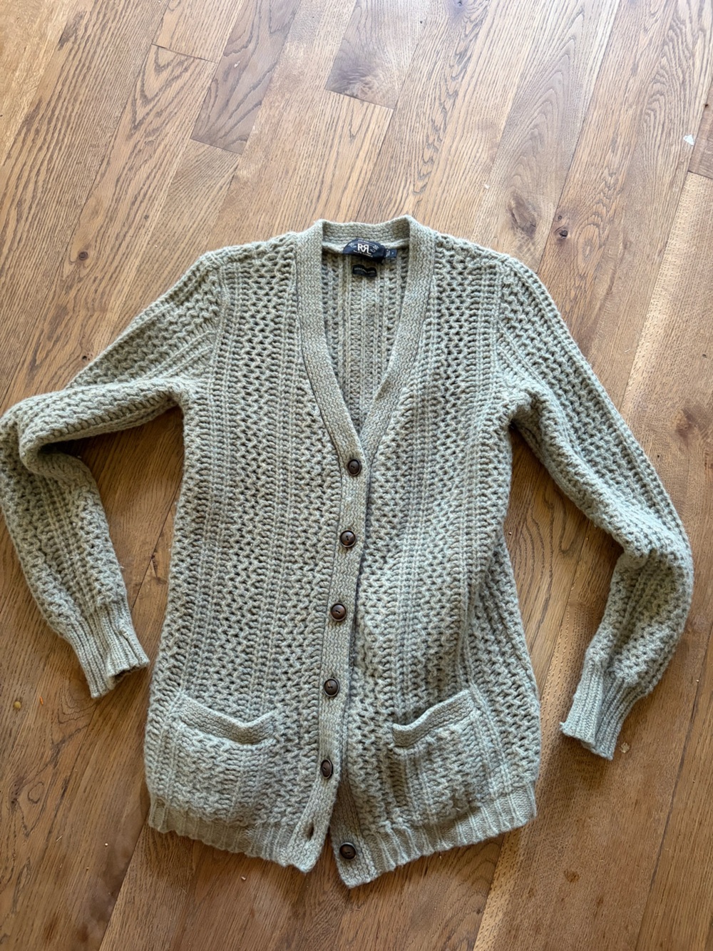Ralph Lauren Double RL (RRL) lambswool Cardigan unisex ? size S M